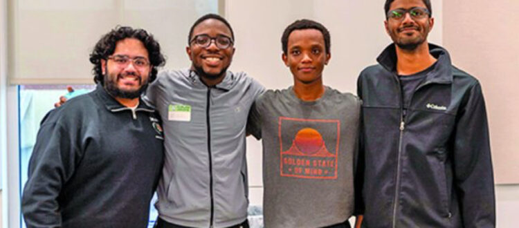 The University of Alabama at Birmingham’s team of four Department of Computer Science students was the top winner at Auburn Hacks 2024, the state of Alabama’s largest hackathon, along with an award for the best use of MongoDB, a developer data platform. (UAB)